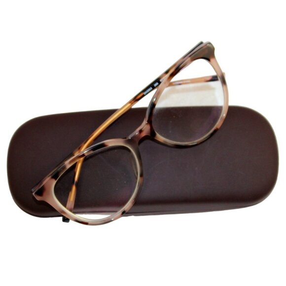 DKNY 5003 Oversized Full Rim Lightweight Cat-Eye Blush Tortoise Eyeglasses - Picture 3 of 7